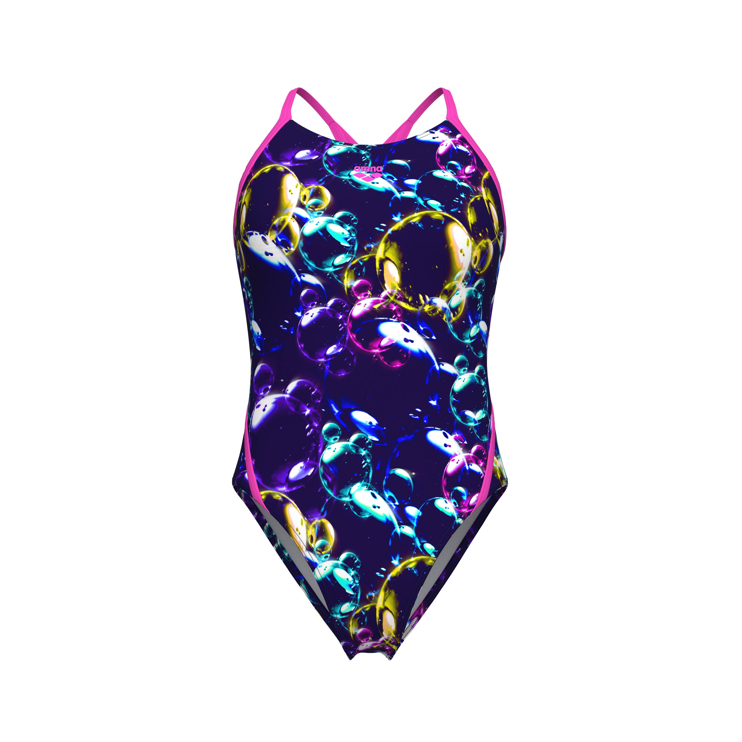 Womens Arena Soap Bubbles Web Back Swimsuit