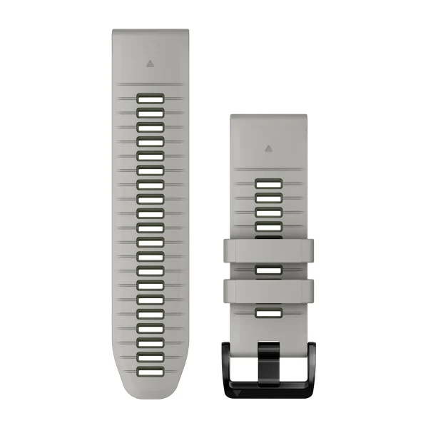 Quickfit 26 Watch Bands Fog Gray/Moss Silicone Band