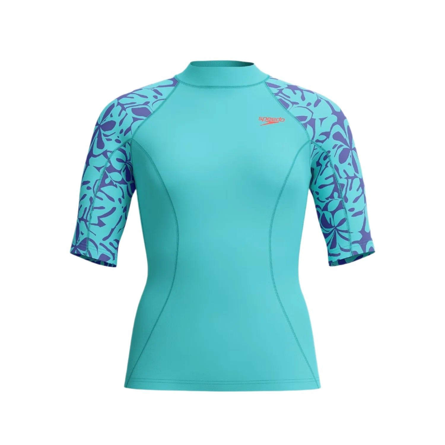 Womens Printed Short Sleeve Rash Top