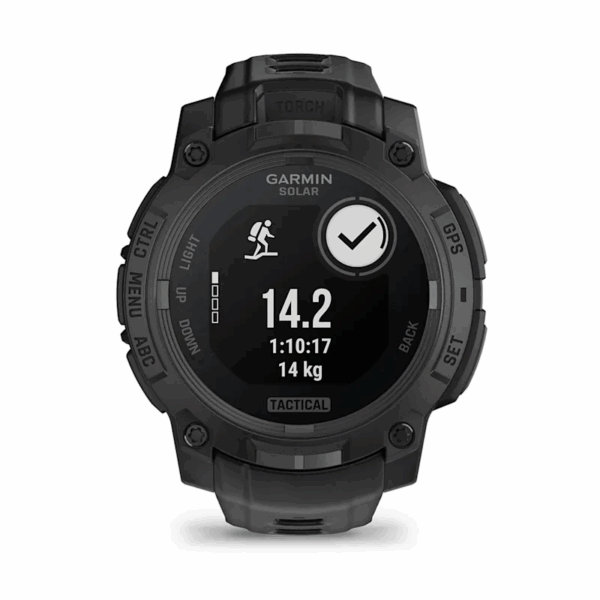 Instinct 3 Solar Tactical Watch Black Silicone Band 50 MM