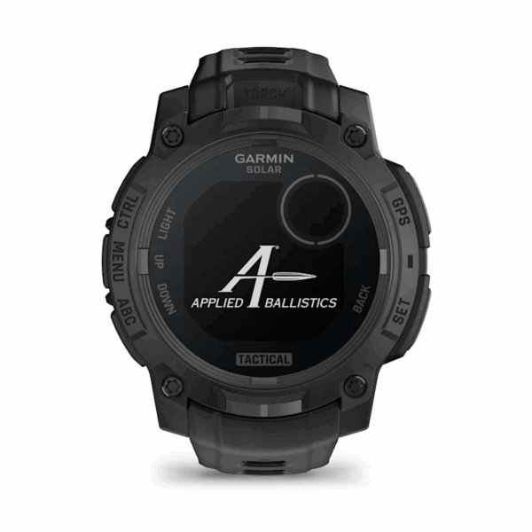 Instinct 3 Solar Tactical Watch Black Silicone Band 50 MM
