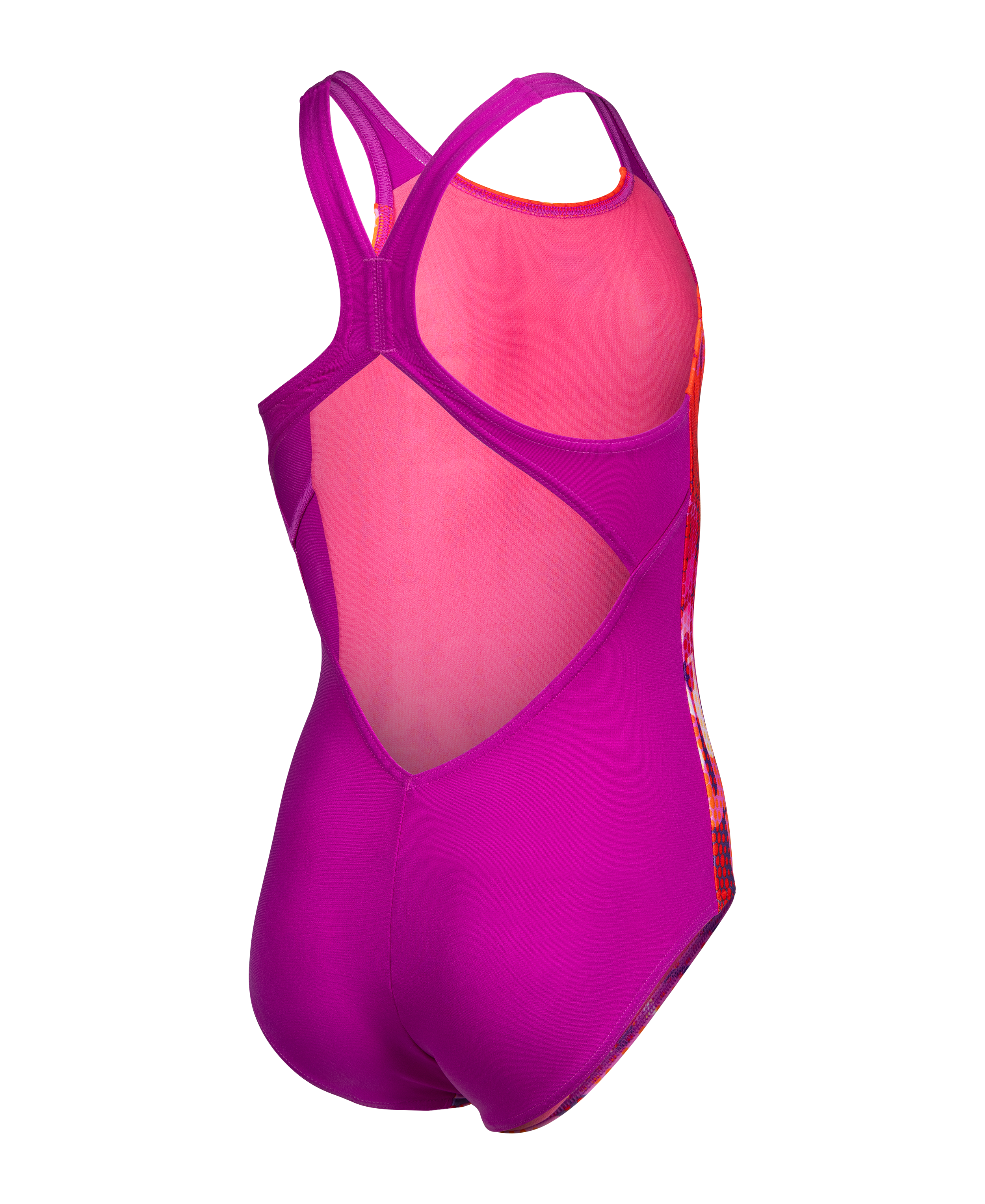GIRLS MULTI COLOURS SWIMSUIT V BACK