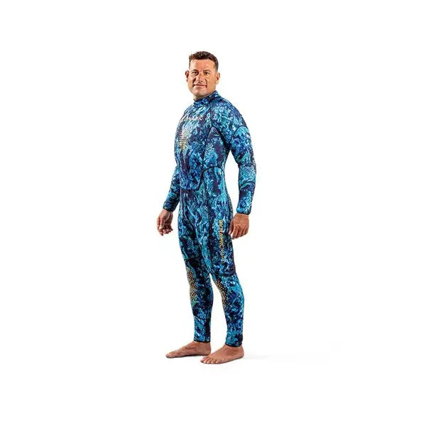 Free Dive Suit FDS 2 1.5 Millimeter Camo Blue