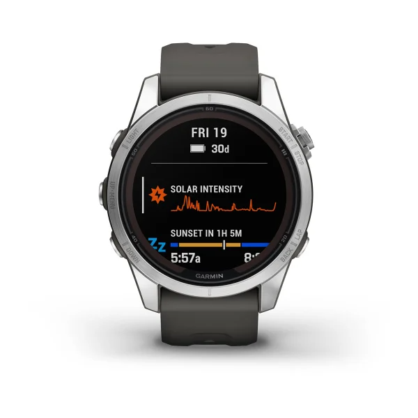 Fenix 7S Pro - Solar Edition- Silver With Graphite Band