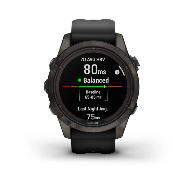 Fenix 7S Pro Sapphire Solar Carbon Gray Titanium Black Band