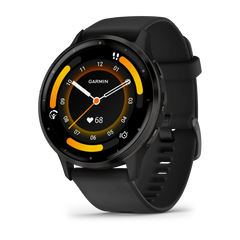 Venu 3 Slate Stainless Steel Bezel Black Case GPS Watch