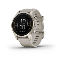 Epix Pro Gen 2 Sapphire 42MM Soft Gold With Light Sand Band