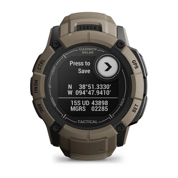 Instinct 2X Solar Coyote Tan Tactical Edition GPS Watch