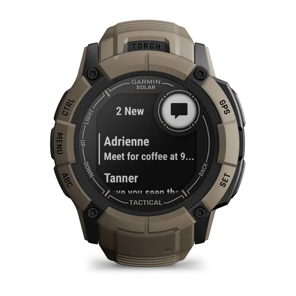 Instinct 2X Solar Coyote Tan Tactical Edition GPS Watch