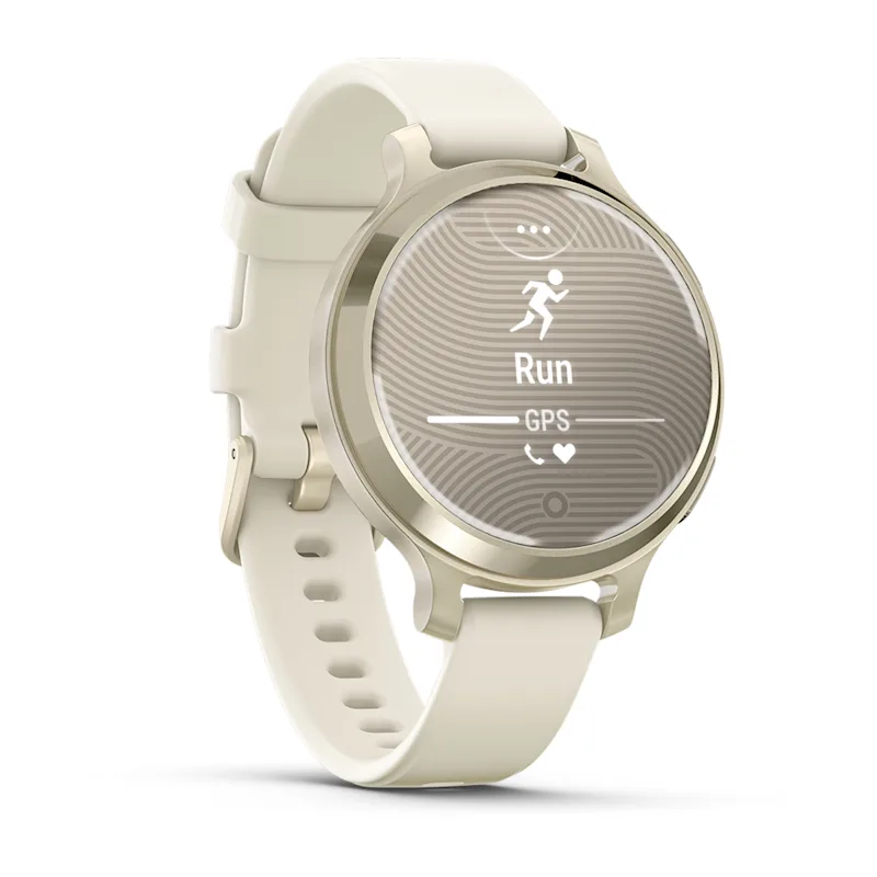 Lily 2 Active Lunar Gold With Bone Silicone Band Smartwatch