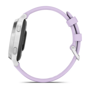 Lily 2 Active Silver With Purple Jasmine Silicone Band Watch