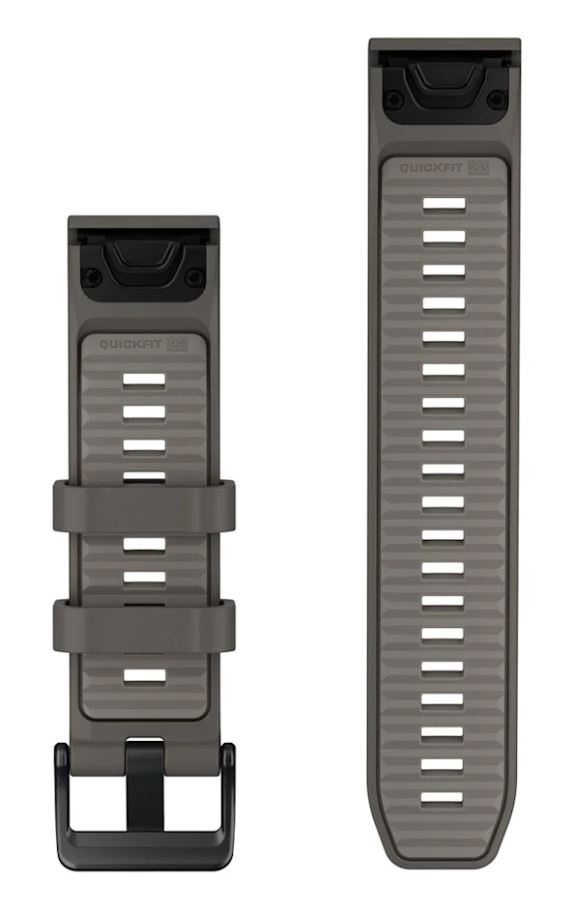 Fenix 9 Pro QuickFit Pebble Silver Gray Silicone Band 22 MM