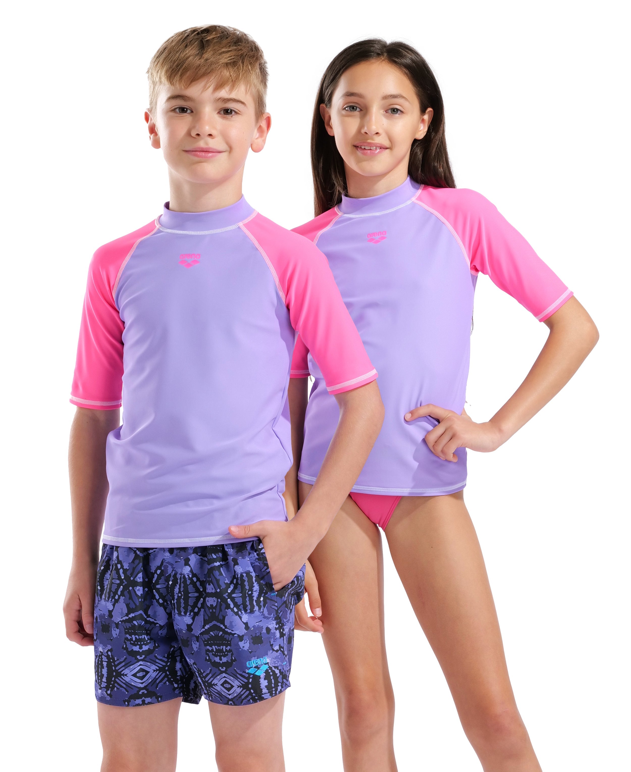 Junior Unisex Rash Vest Short Sleeve Graphic