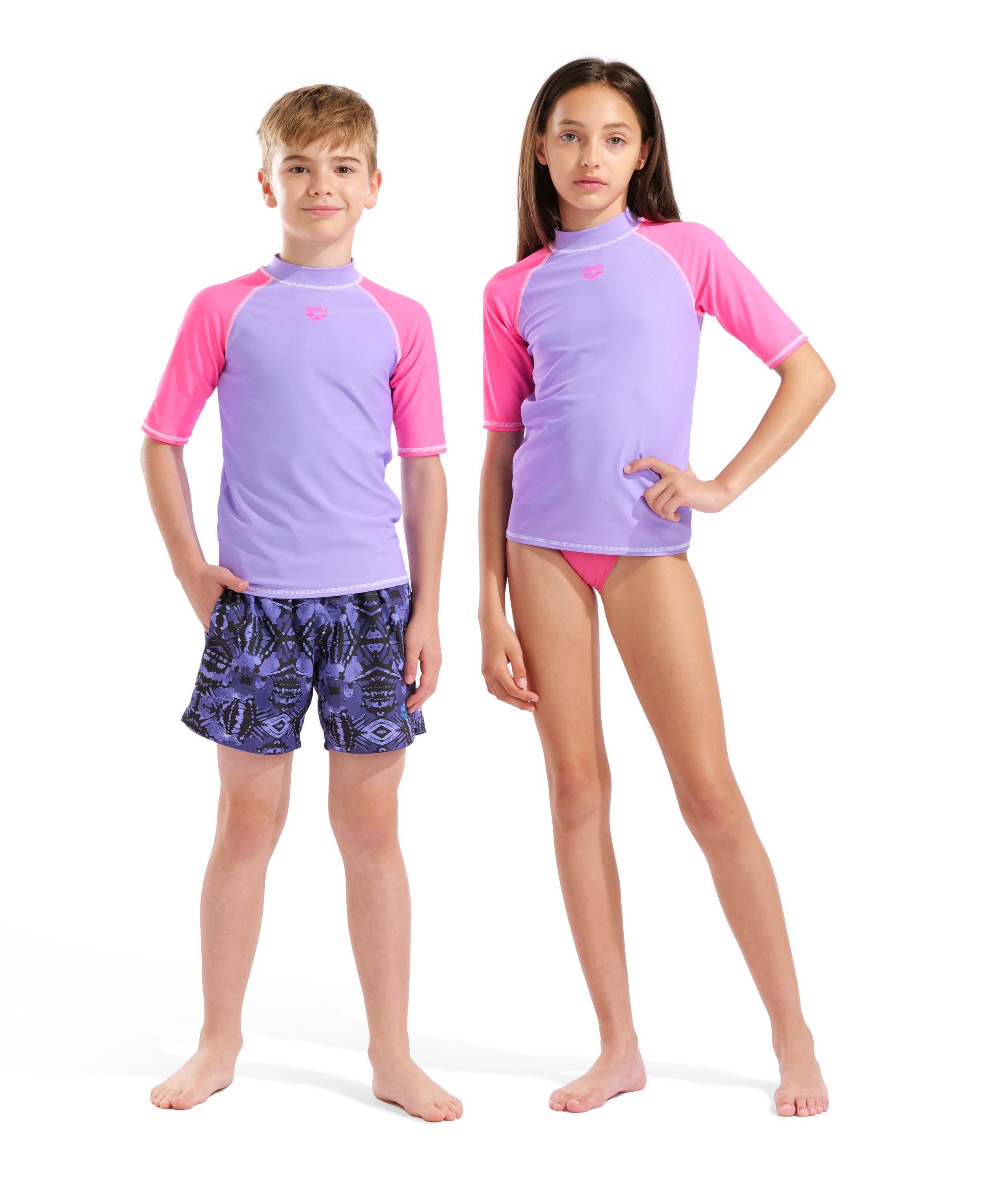 Junior Unisex Rash Vest Short Sleeve Graphic