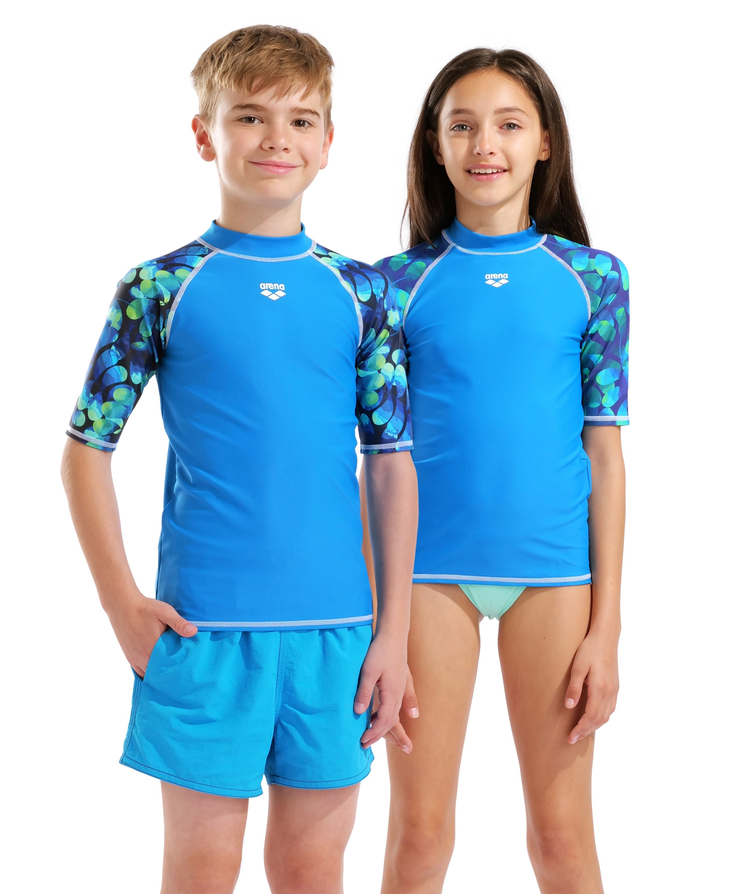 Junior Unisex Printed Short Sleeve Rash Vest