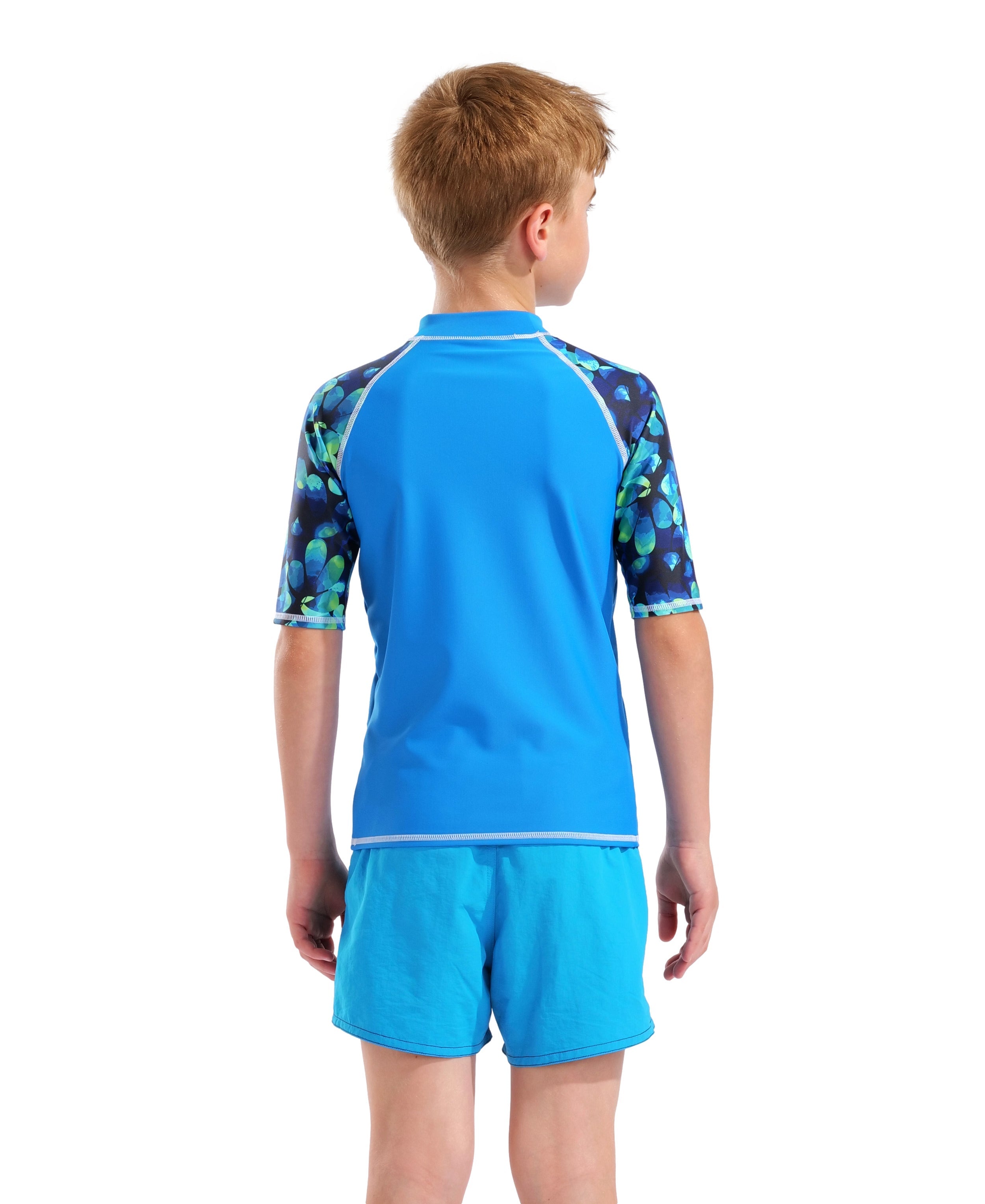 Junior Unisex Printed Short Sleeve Rash Vest