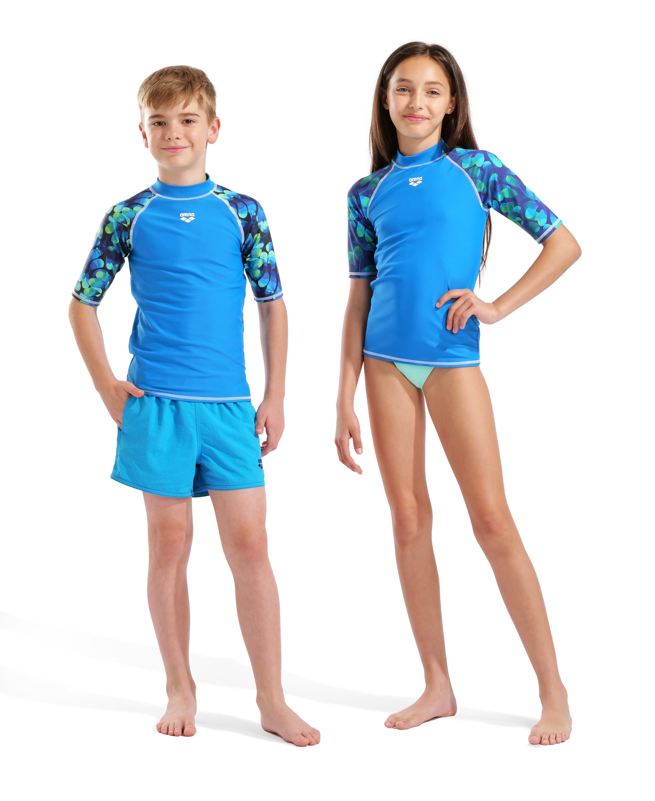 Junior Unisex Printed Short Sleeve Rash Vest