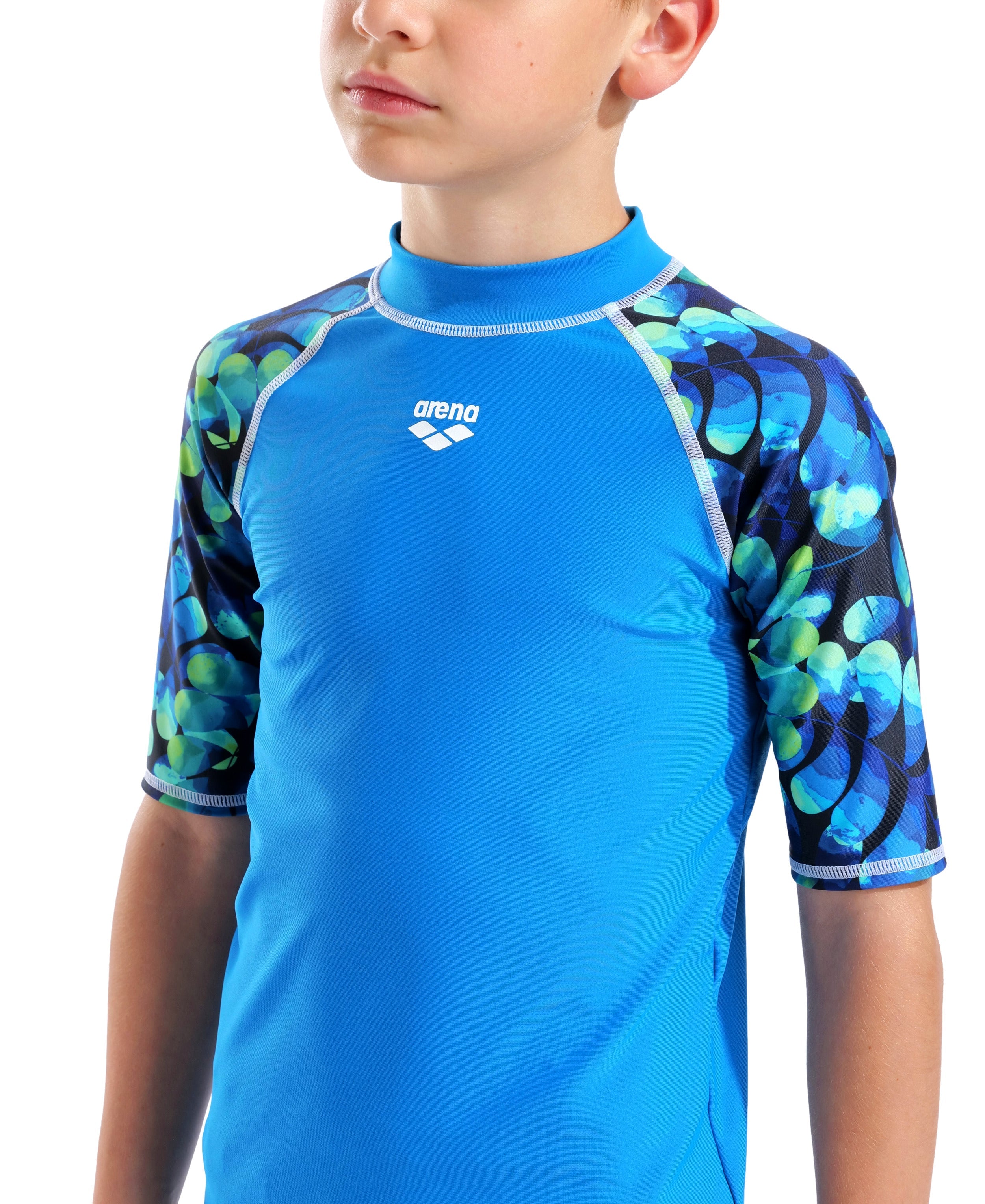 Junior Unisex Printed Short Sleeve Rash Vest