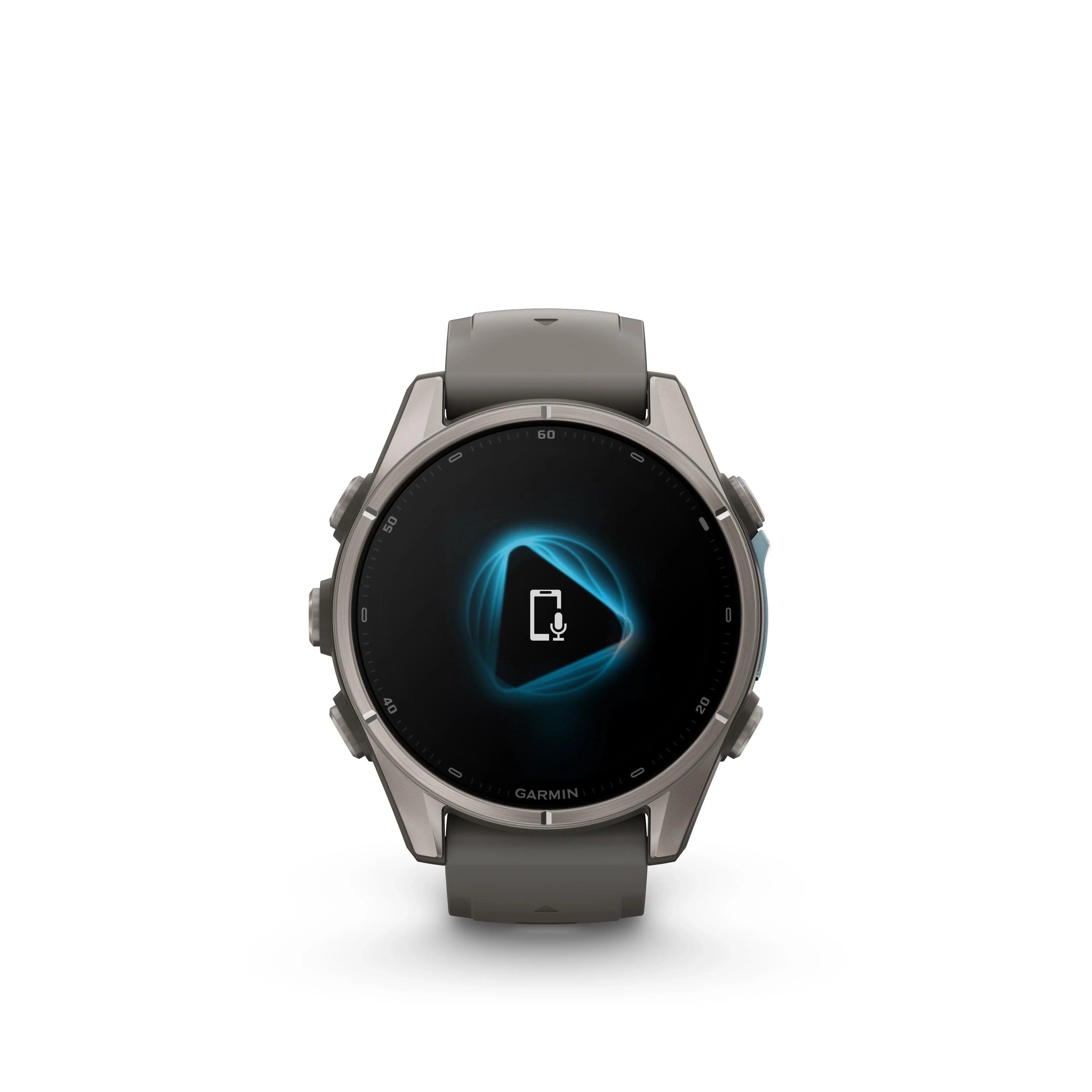 Fenix 9 Amoled Titanium With Pebble Grey Silicone Band 51 MM