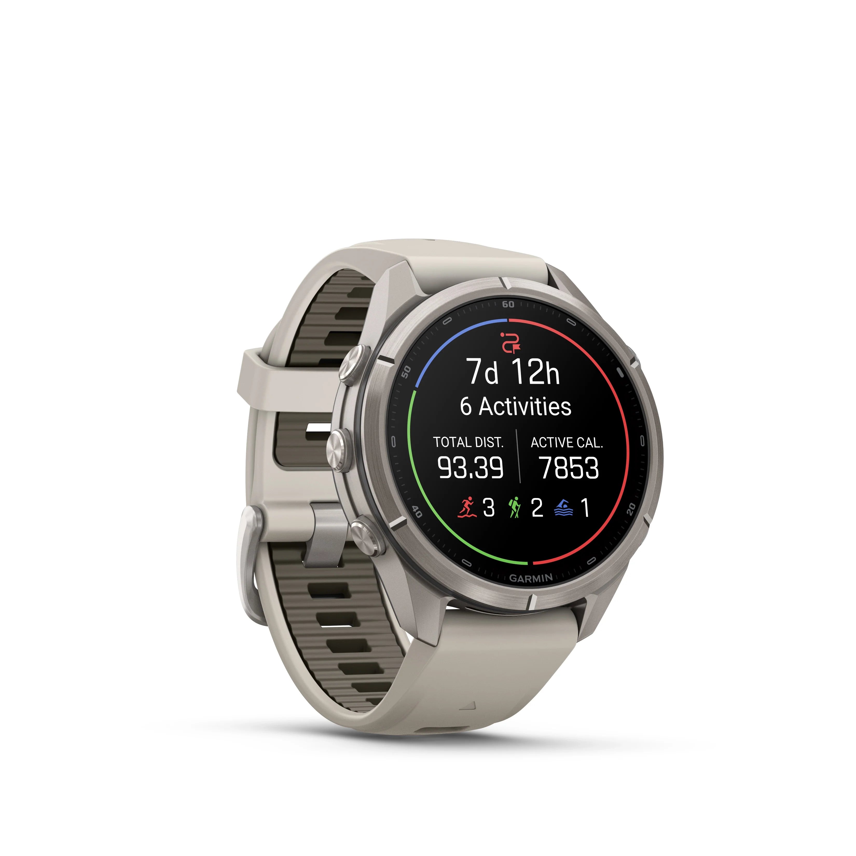 Fenix 9 Pro Amoled LTE Titanium With Fog Grey Band 43 MM