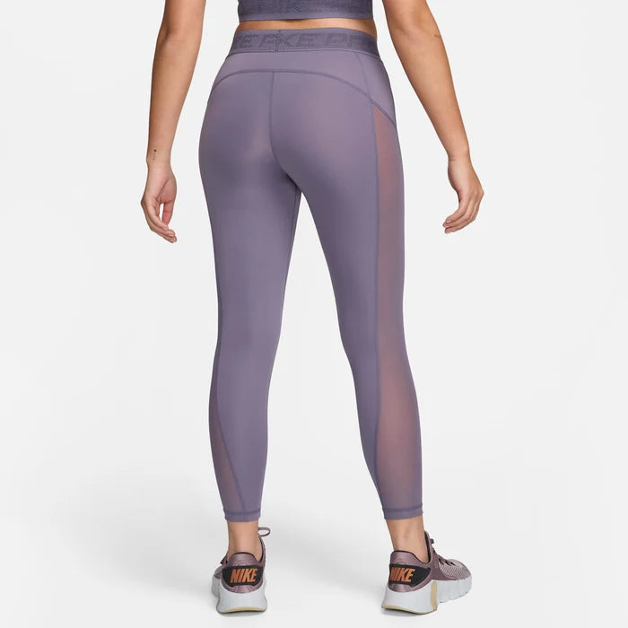 Womens Nike Pro Mid-Rise 7/8 Mesh Tights