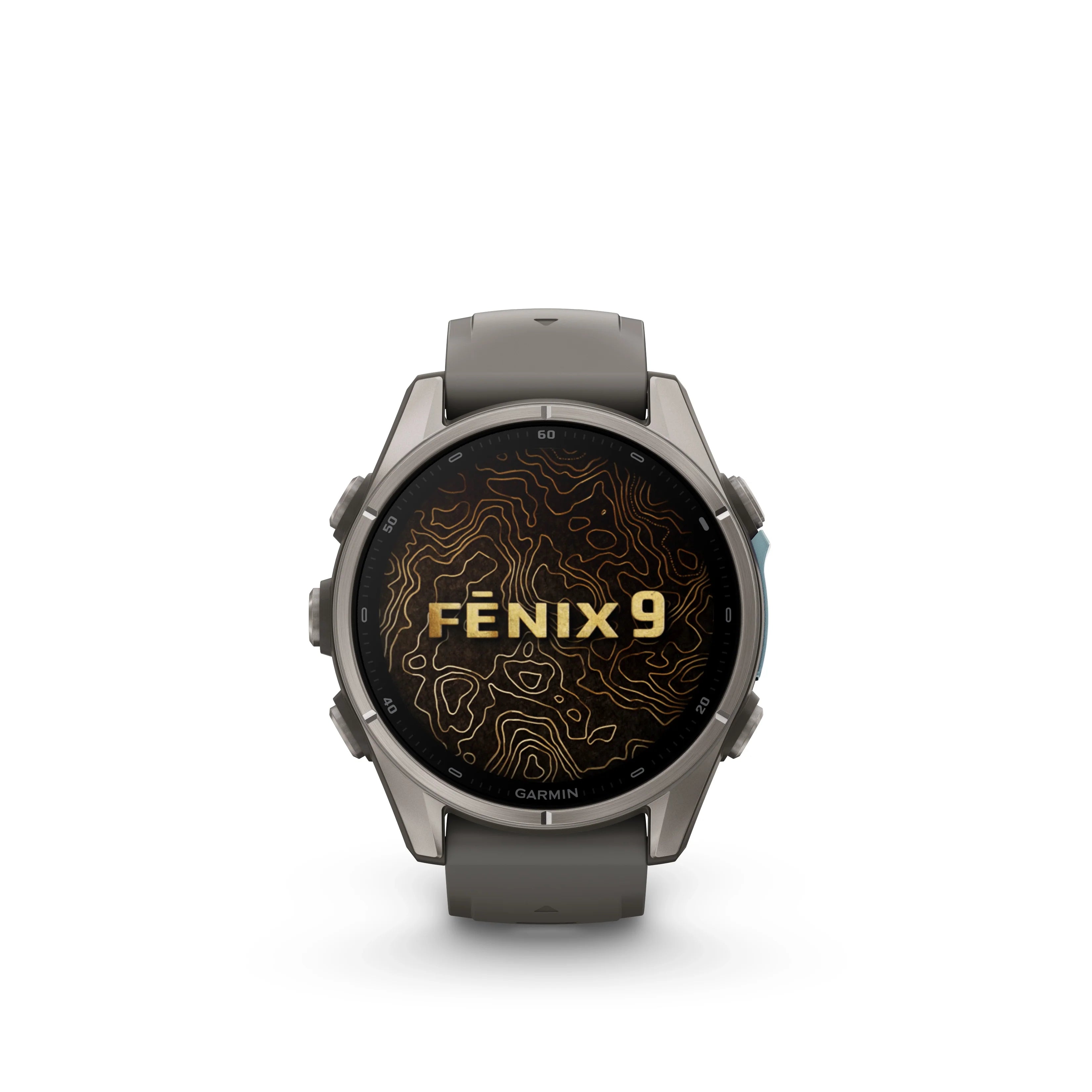 Fenix 9 Titanium Pebble Gray Band Multisport Watch 47 MM