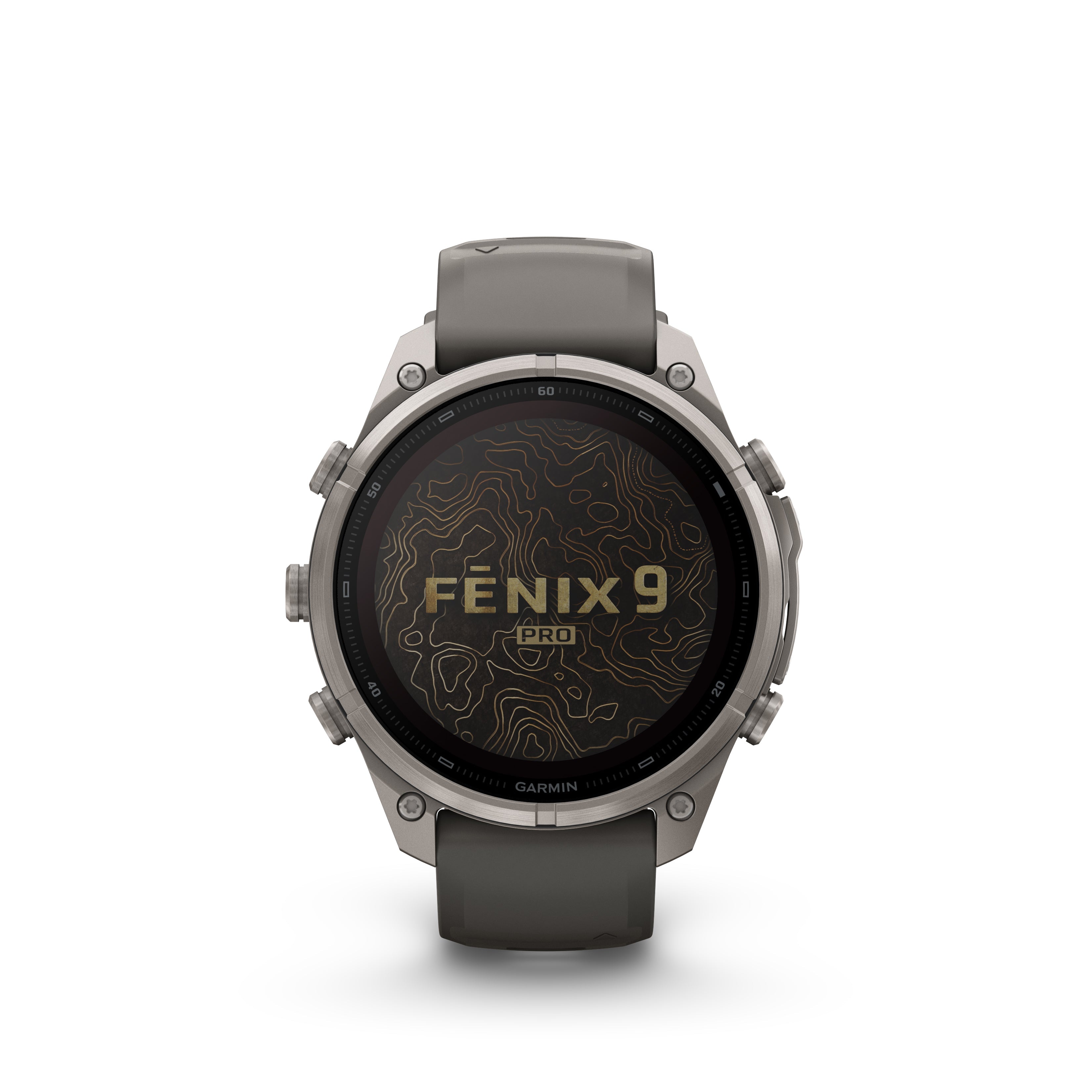 Fenix 9 Pro Solar LTE Titanium Grey Band Multisport Watch 47MM