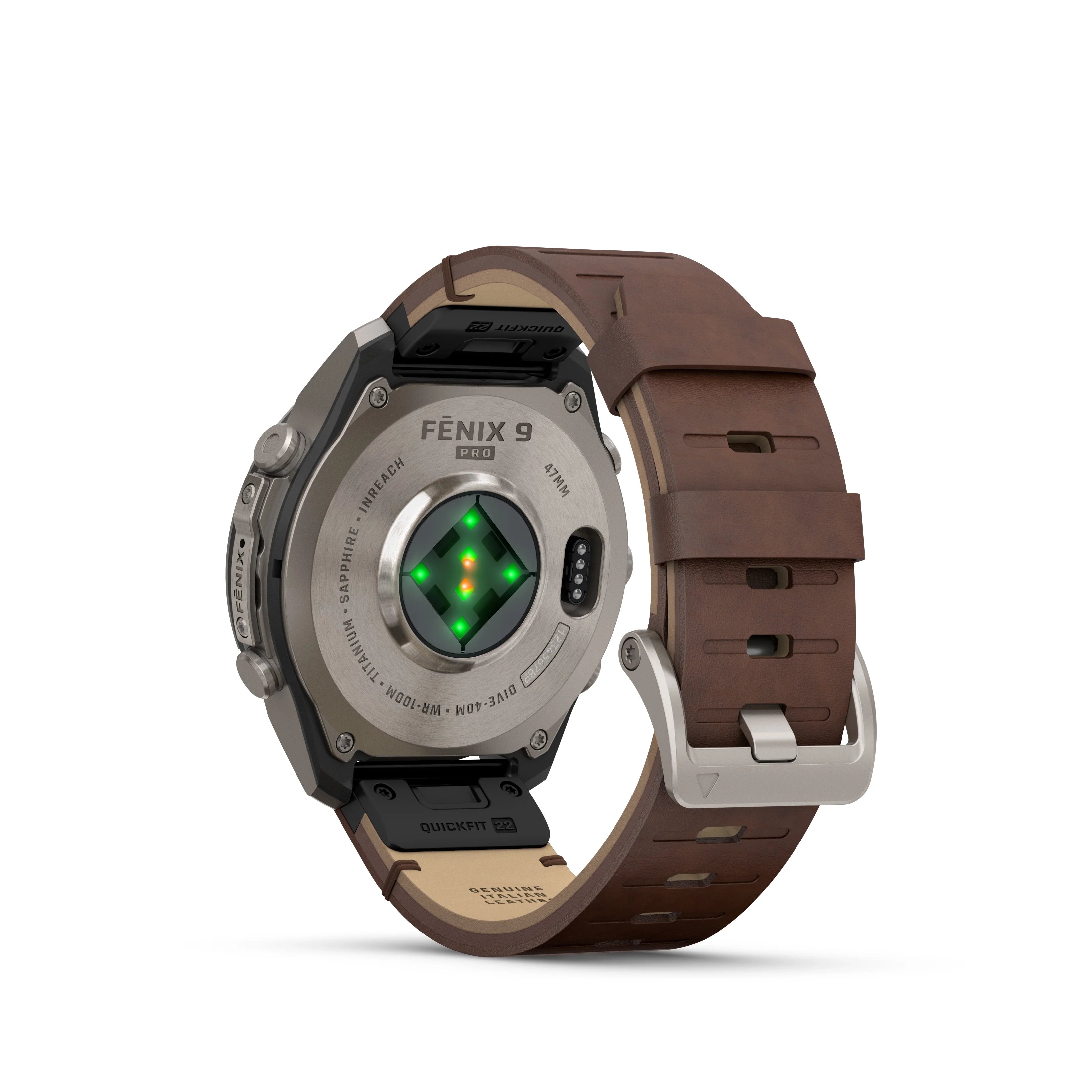 Fenix 9 Pro Amoled LTE Titanium Leather Silicon Bands 47 MM