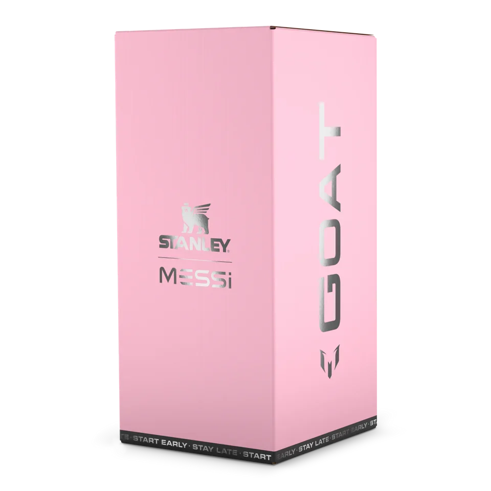 Messi x Quencher Protour Flipstraw Goat Pink 40 Ounce Tumble