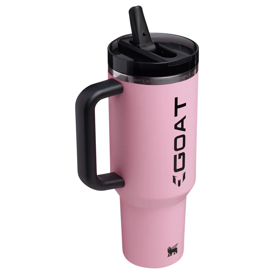 Messi x Quencher Protour Flipstraw Goat Pink 40 Ounce Tumble