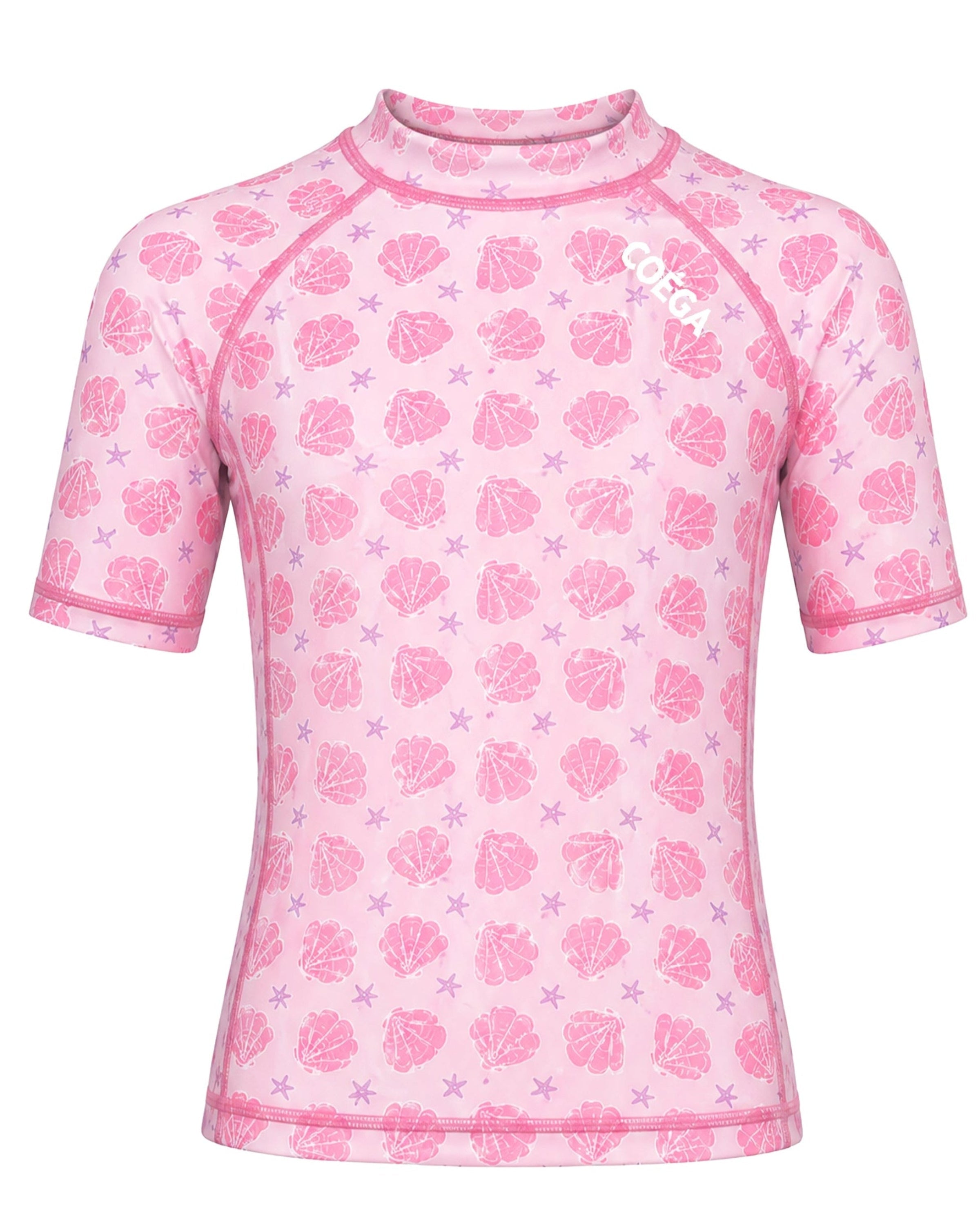 Girls Shells Short Sleeve Rashguard