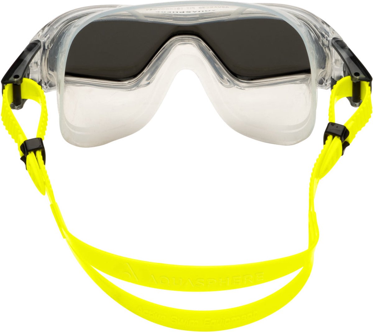 Vista Pro Adult Clear Yellow Black Swim Mask