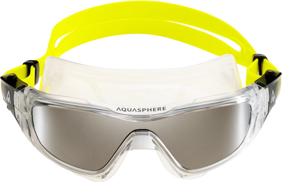 Vista Pro Adult Clear Yellow Black Swim Mask