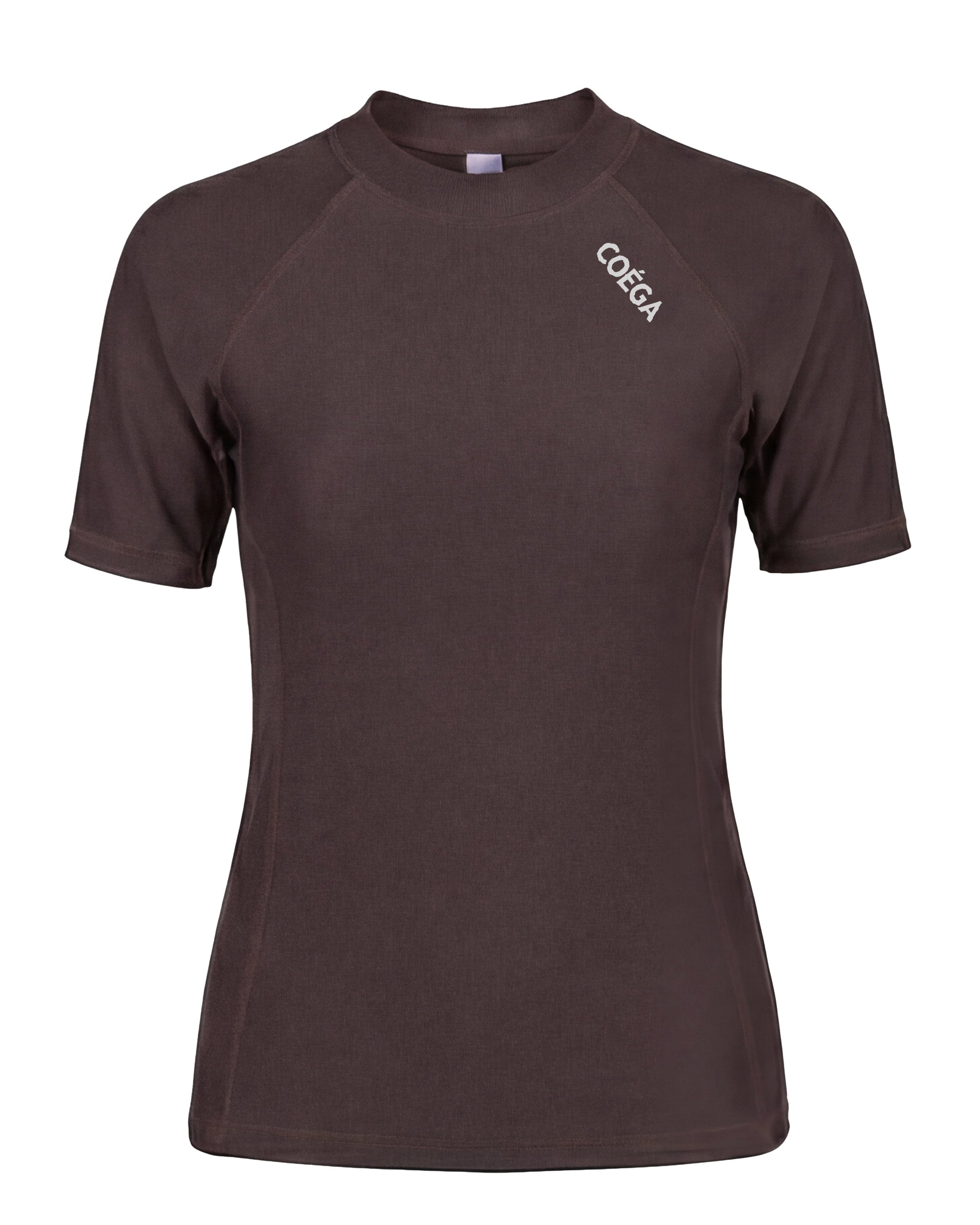 Womens Coffee Short Sleeve Rashguard