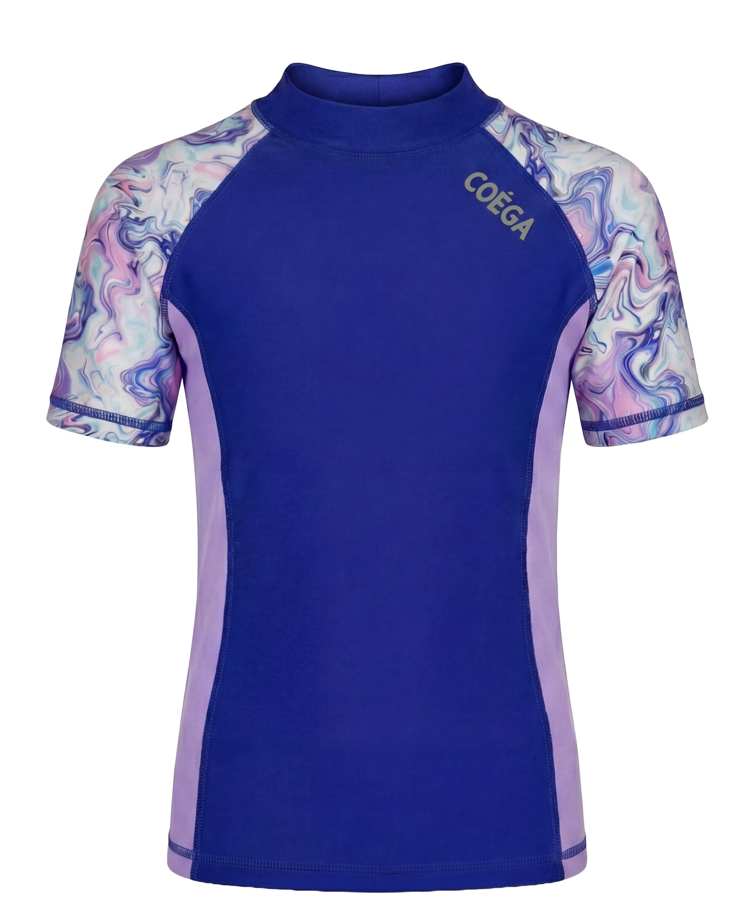 Womens Marble Short Sleeve Rashguard
