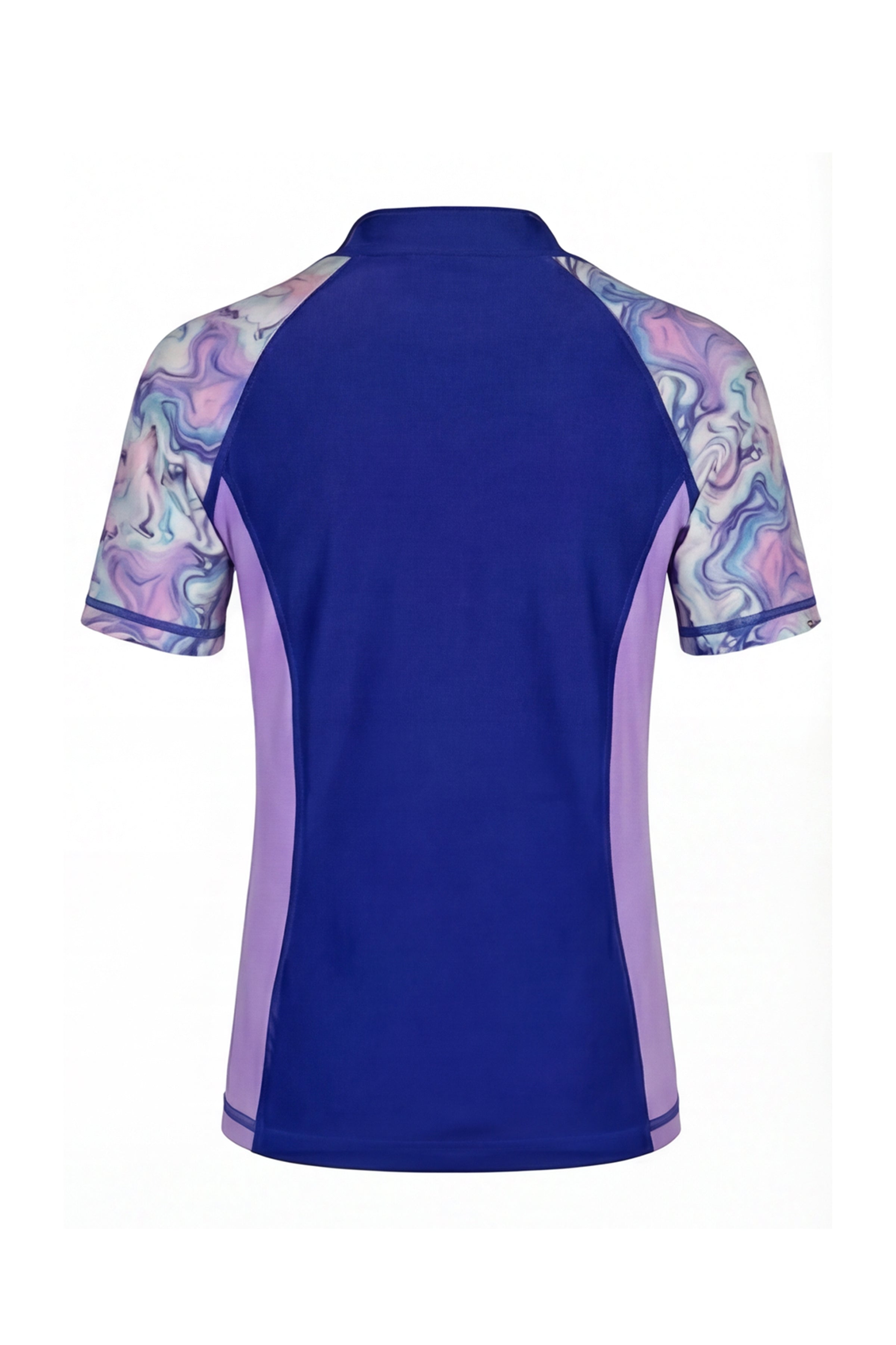 Womens Marble Short Sleeve Rashguard