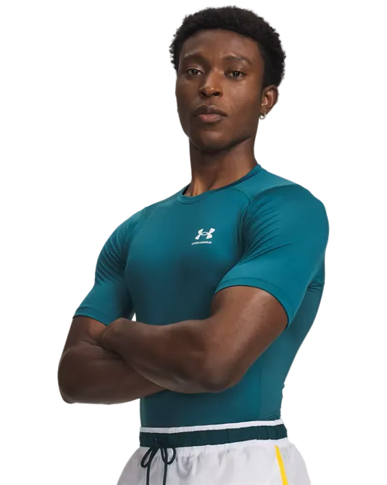 Mens Heatgear Compression Short Sleeve Top