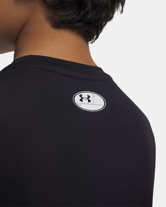 Junior Boys Compression Heatgear Short Sleeve Tshirt