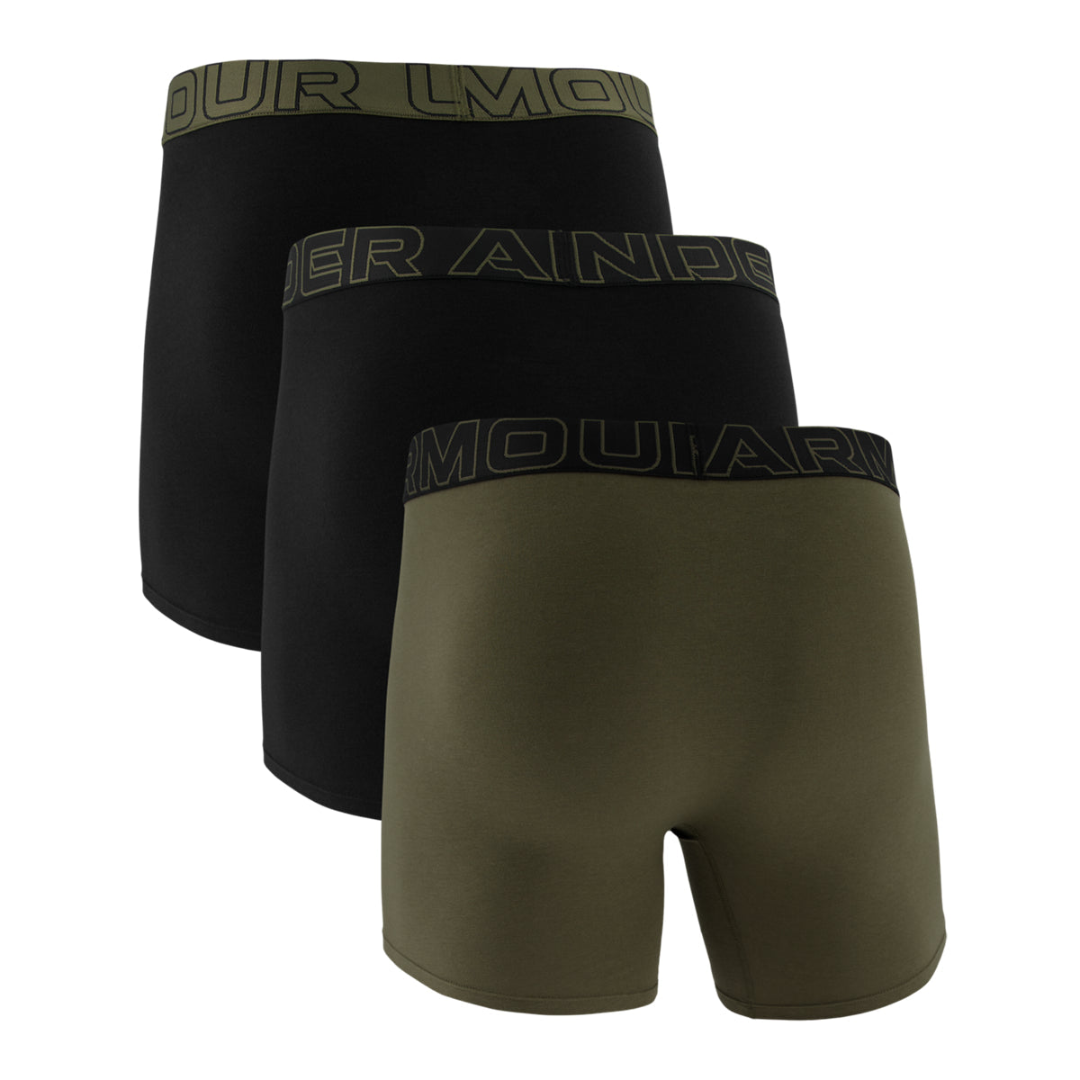 Mens 3 Pack Performance Cotton 6 Inch Boxers