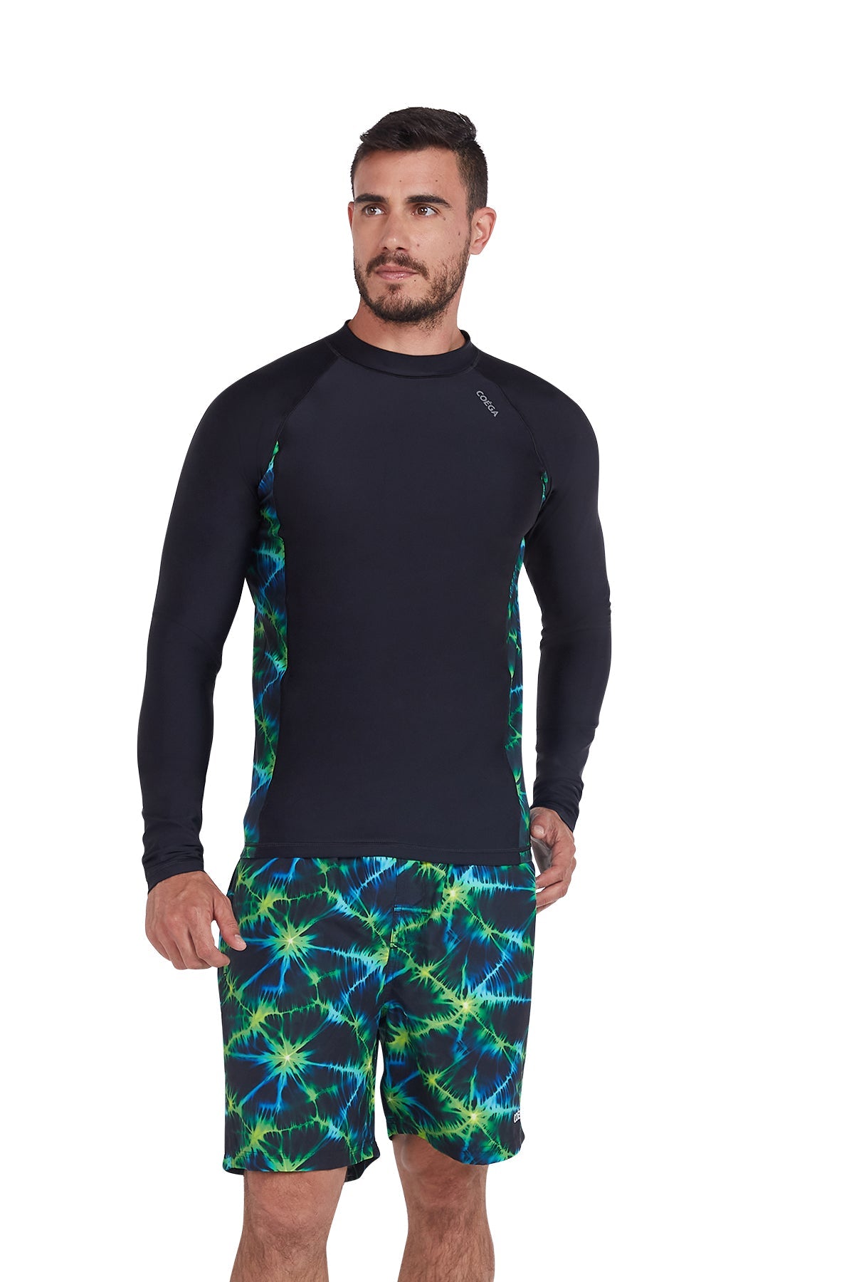 Mens Long SleeveTie Dye Rashguard