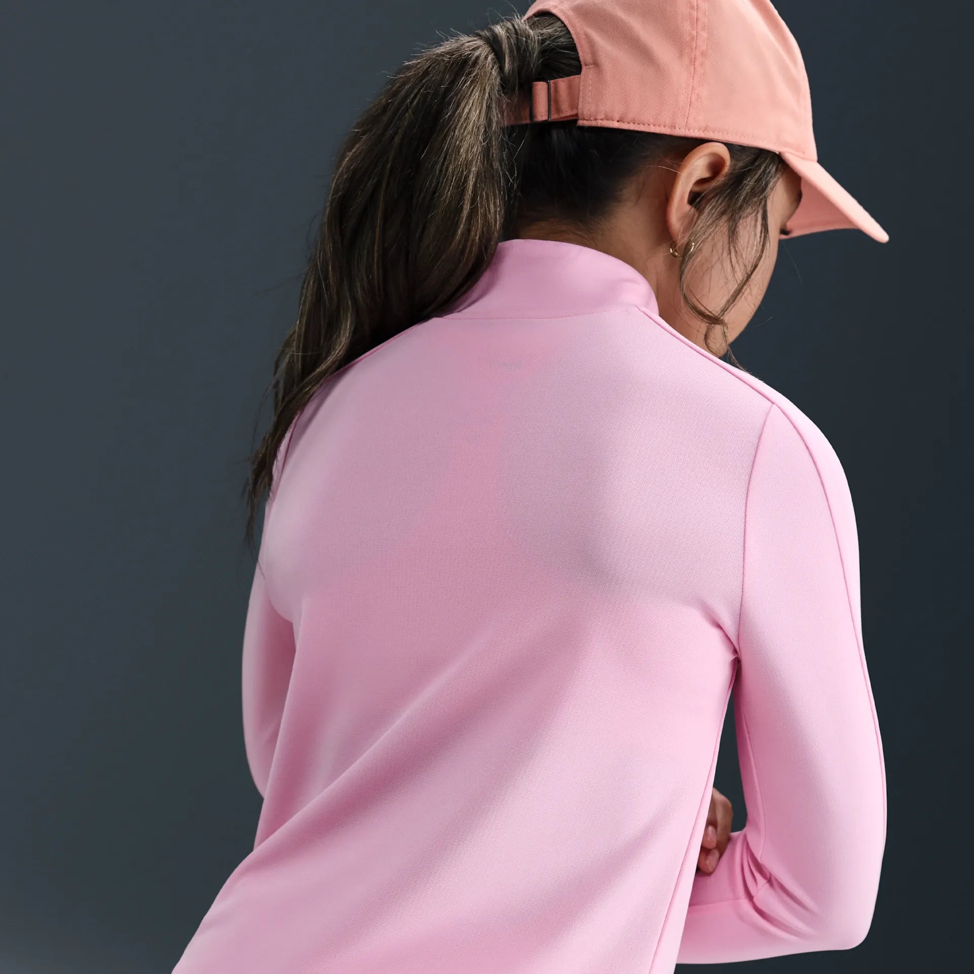 Junior Girls DriFit Long Sleeve Half Zip