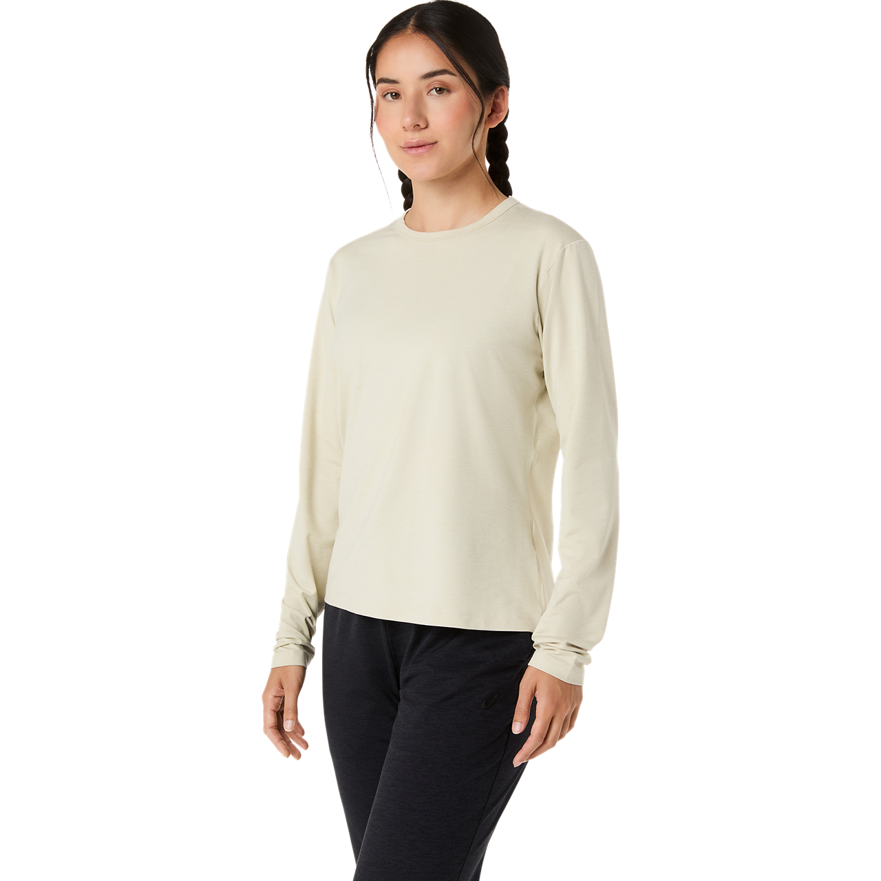 Womens Refined Texture Long Sleeve Top