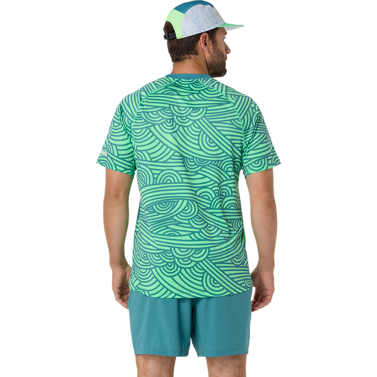 Mens Padel Court All Over Printed Short Sleeve T-Shirt