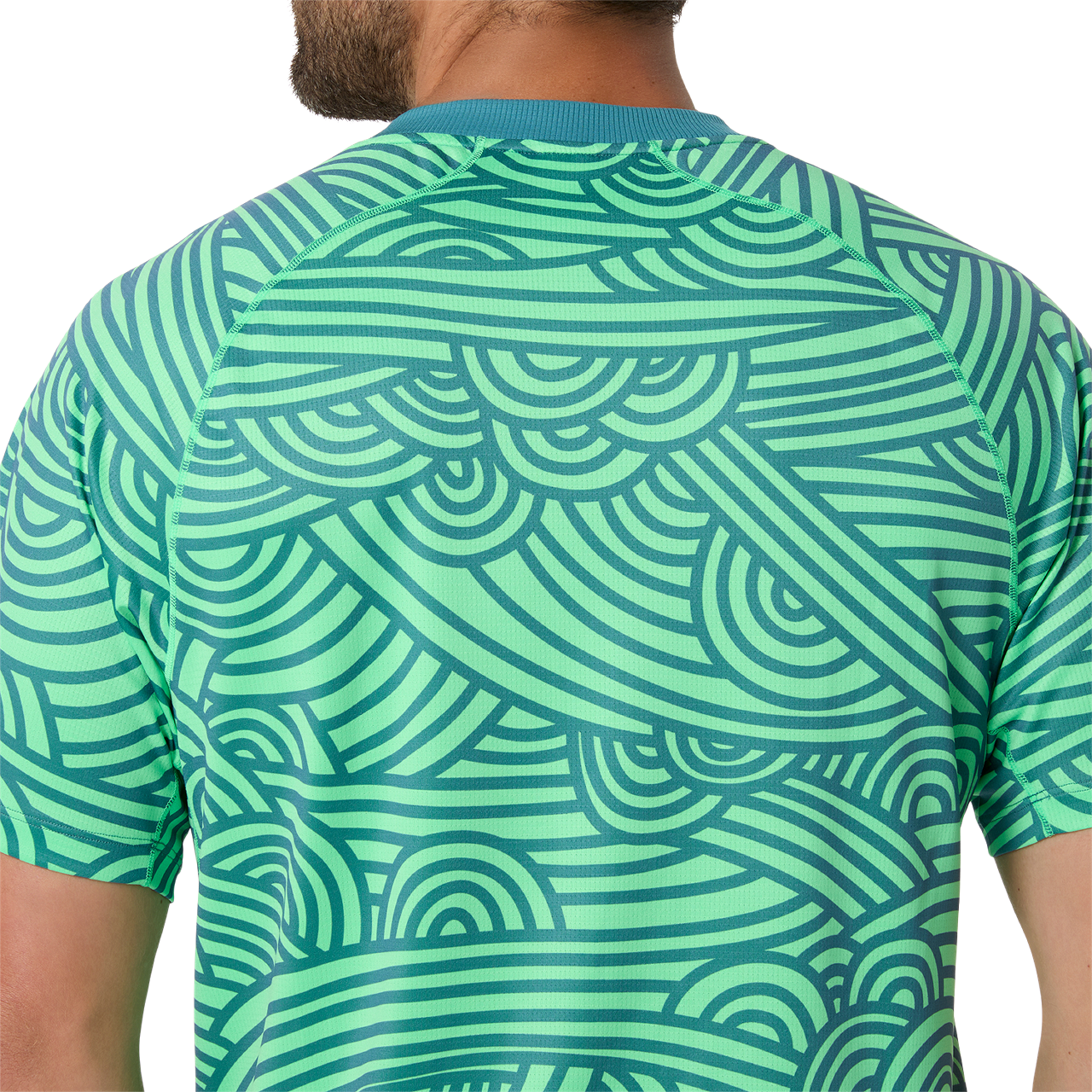 Mens Padel Court All Over Printed Short Sleeve T-Shirt