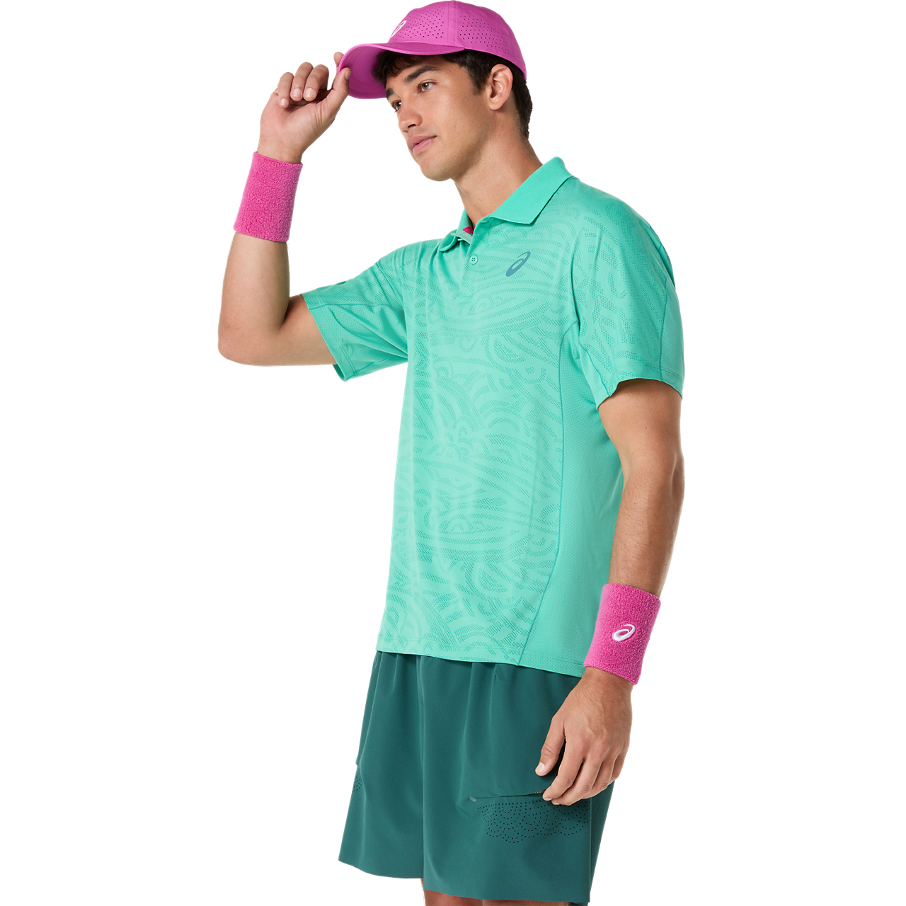 Mens Tennis Match Jacquard Polo