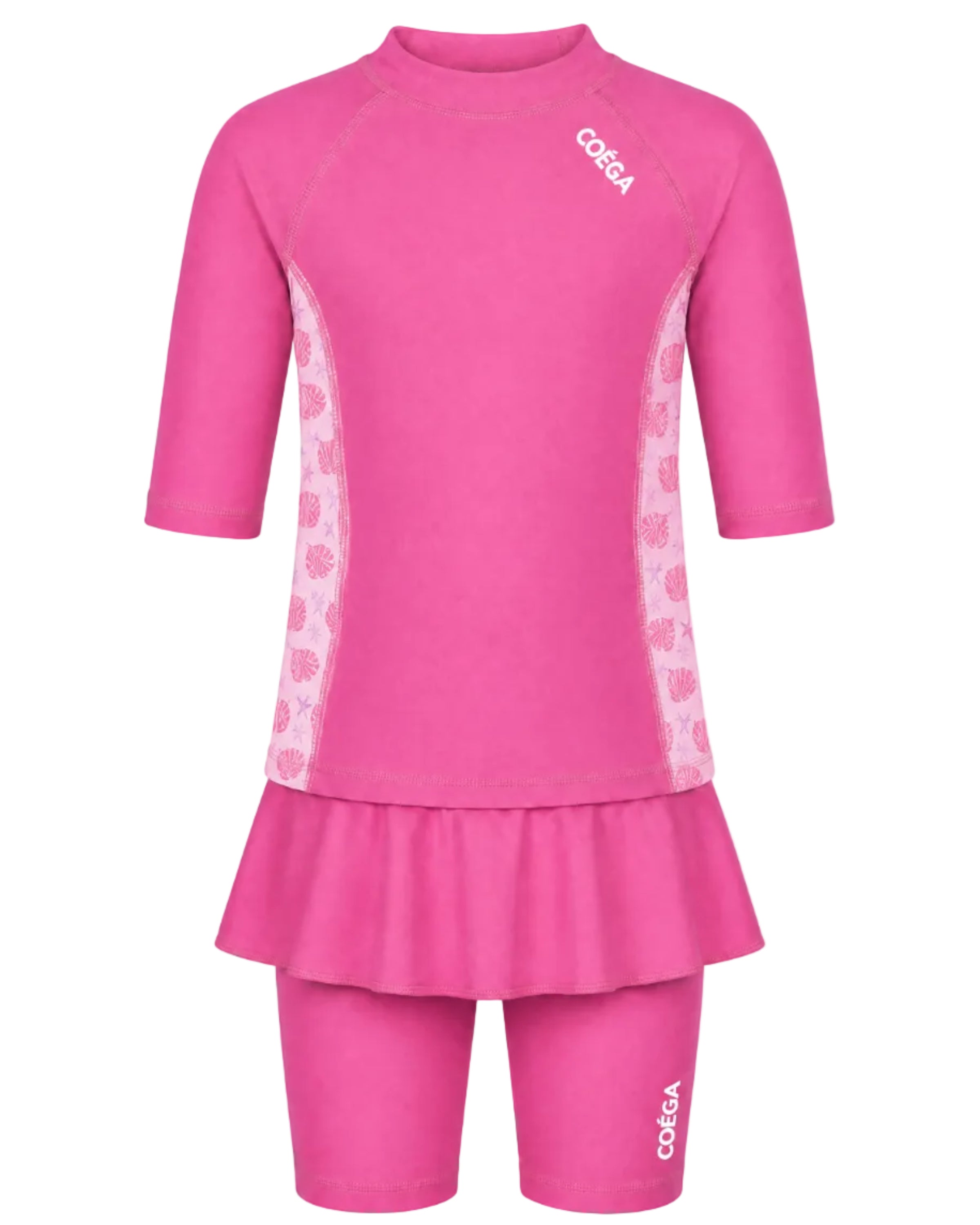 Girls Shells 2 Pc Skirt Swimset