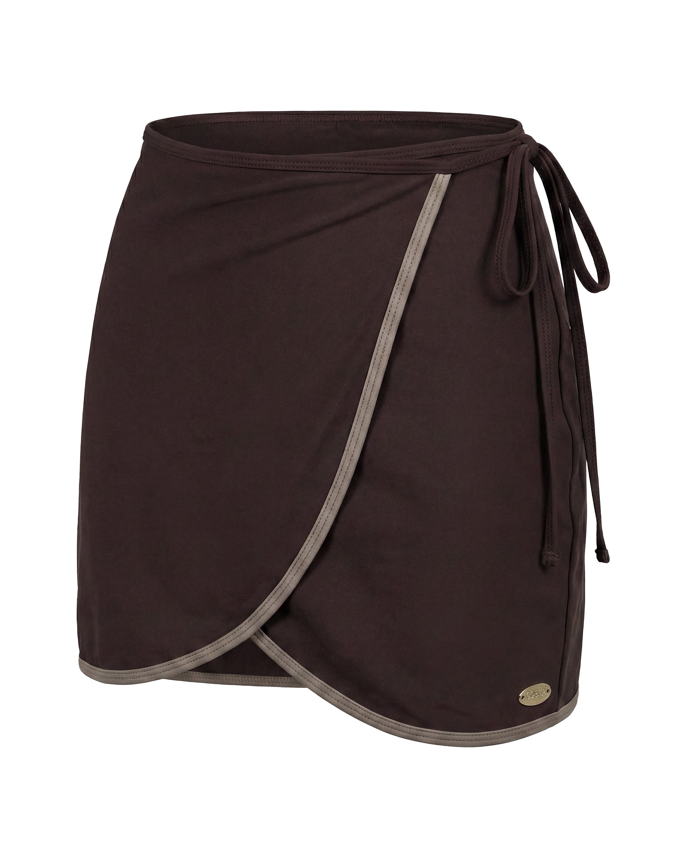 Womens Coffee Wrap Skirt