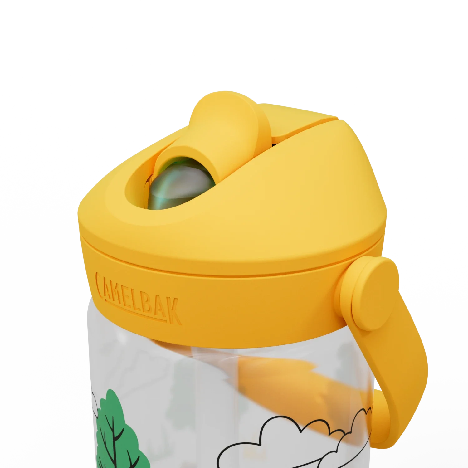 Thrive Flip Straw Kids 14oz, Tractors and Trees