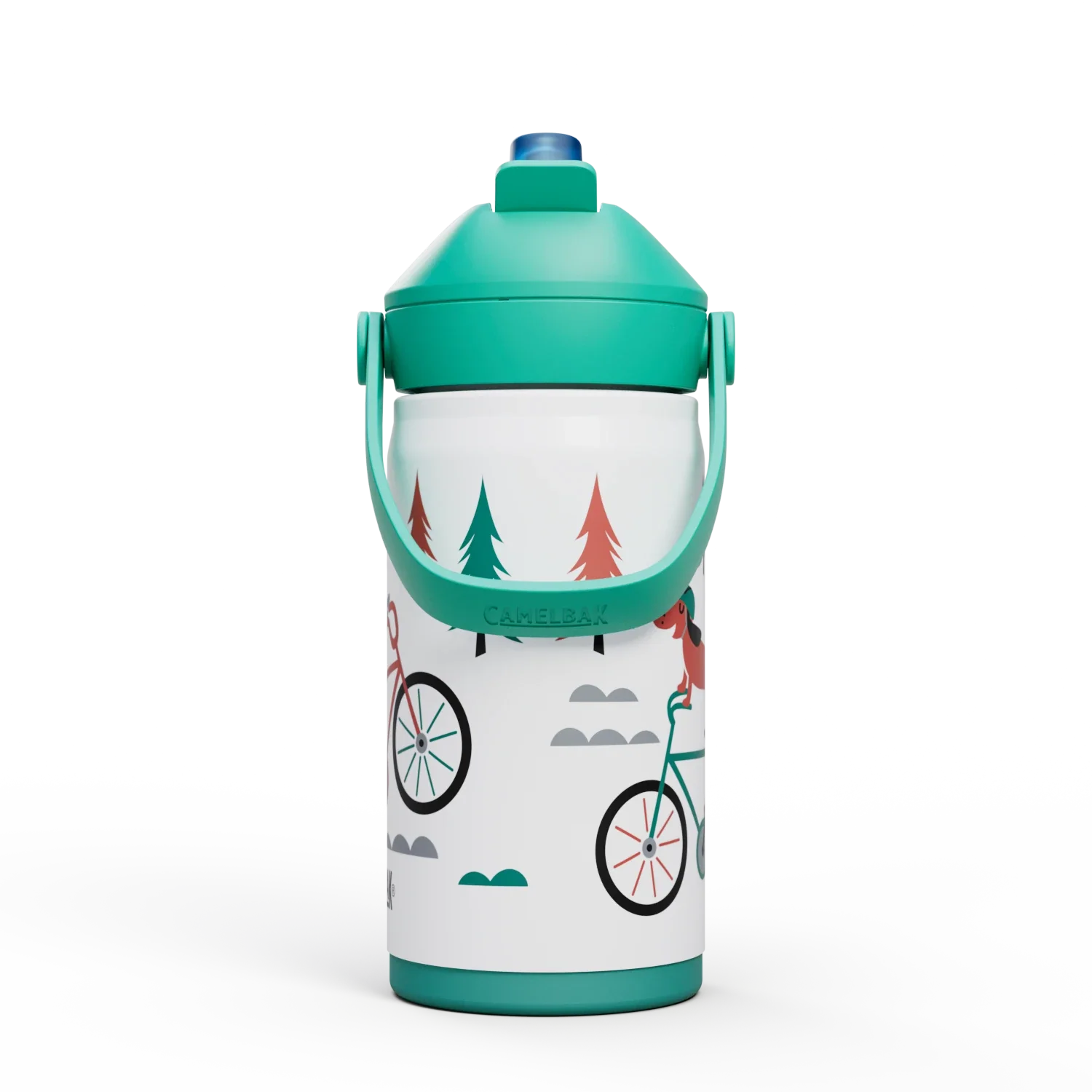 Thrive Flip Straw Kids VSS 12oz, Biking Dogs