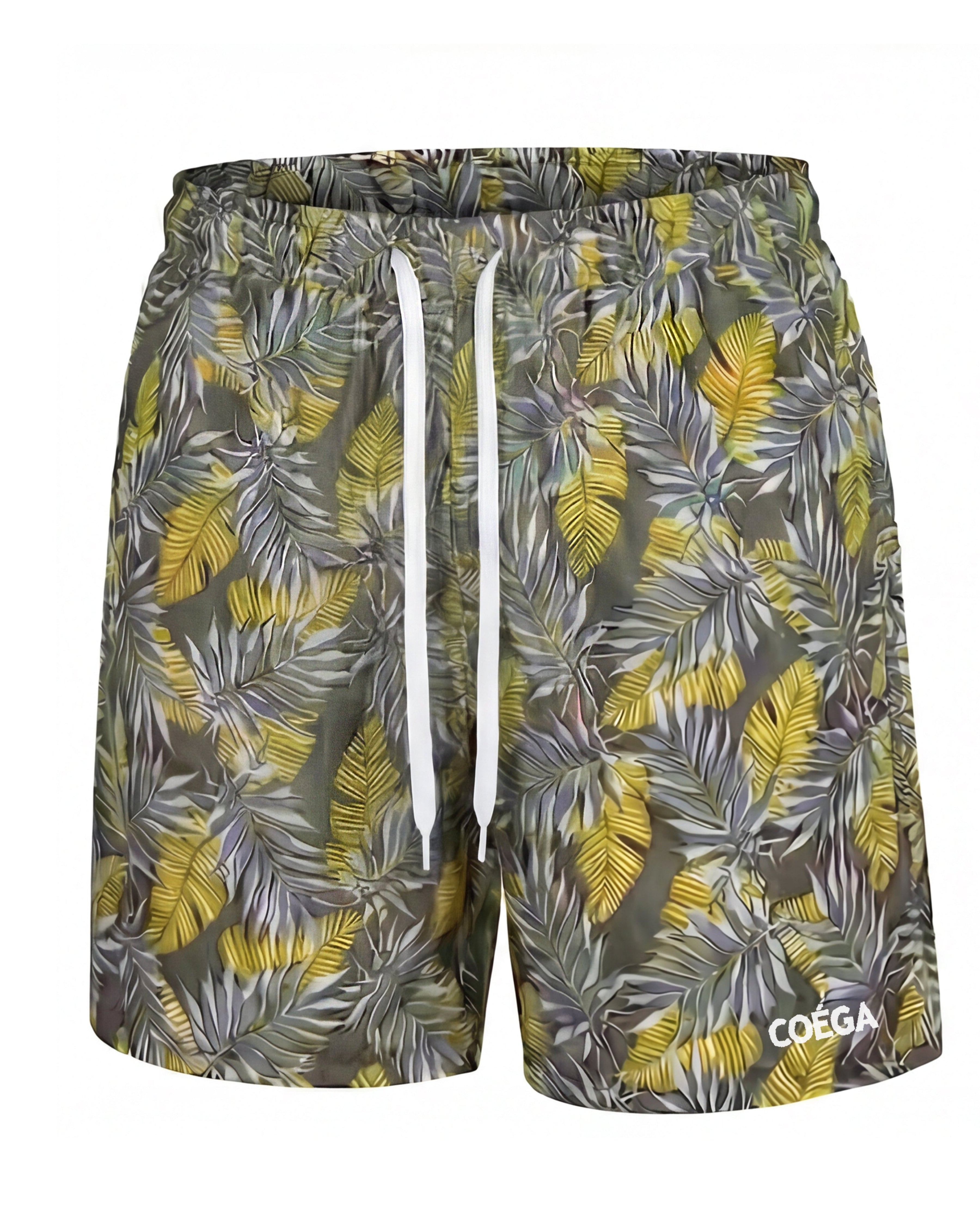 Mens Leafy 16 Inch Printed Watershorts